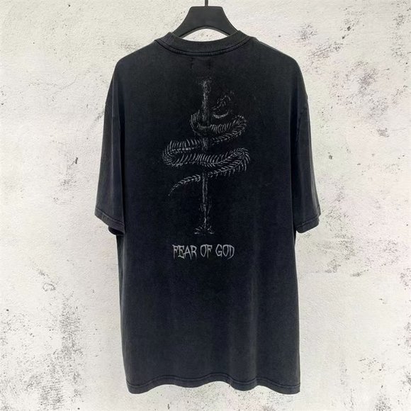 Black Fear of God Old Short Sleeve Tee - Picture 2 of 5